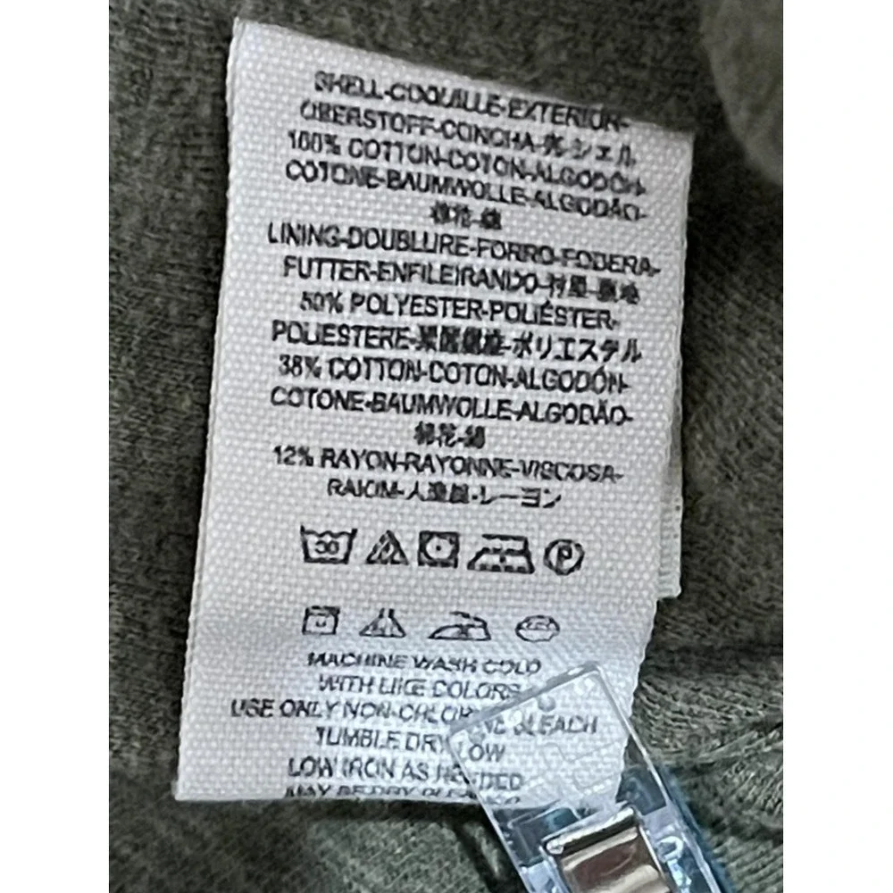 Free‎ People Pants Womens XS Green Utility Cargo Zipper Jogger Pockets Casual
